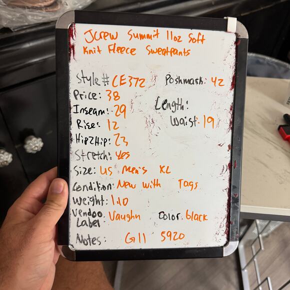 J Crew Summit 11oz Soft Knit Fleece Sweatpants US Men's XL - Picture 7 of 7